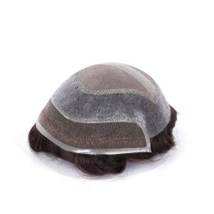 Clearance Fine Mono with Poly in Perimeter and Lace Front | 8''*8.5'',  8''*10''