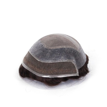 Clearance Fine Mono with Poly in Perimeter and Lace Front | 8''*8.5'',  8''*10''