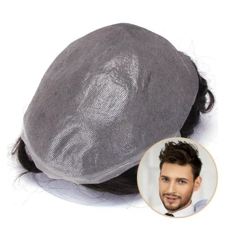 Upgrade Mirage Toupee for Men | Ultra-Thin Skin Base, V-Loop & Split K