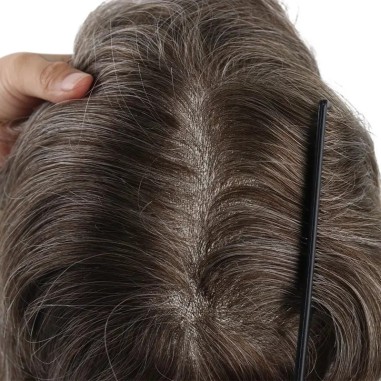 3-Piece Single-knotted Mirage | Toupee for Men | 0.06-0.08mm Full Super Thin Skin Base | Thicker Hair and More Durable 3-Piece Single-knotted Mirage | Toupee for Men | 0.06-0.08mm Full Super Thin Skin Base | Thicker Hair and More Durable