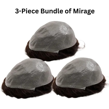Upgrade Mirage Toupee for Men | Ultra-Thin Skin Base, V-Loop & Split K
