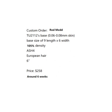 2 Custom Hair Systems for Rob Medd & Rick Edson + one Repaire hair system