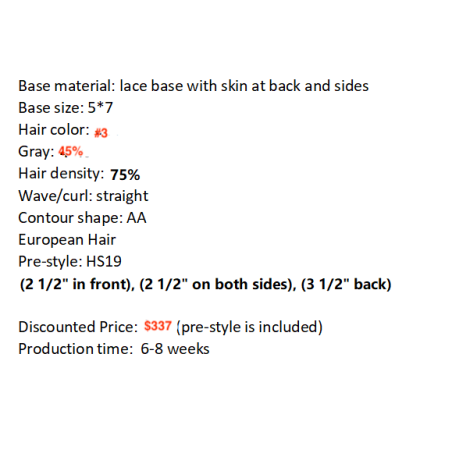 Custom Made Hair System