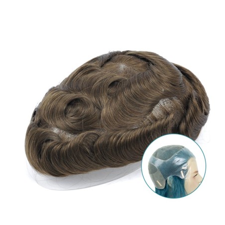 Azriel Men’s Human Hair Wig | Fully Hand-Made, Ideal for Faded Haircut