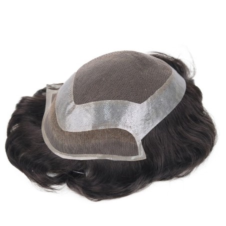 Light Simois |Ultra-Natural See-Through Hair | Full Lace Base with 1'' Thin Skin Perimeter and 0.5'' Lace Front