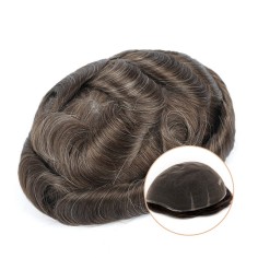 Sanders | Men’s Hair System | 80% Light Density Full Lace in 410 color