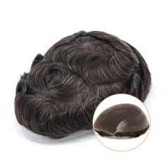 Ares | Men’s Hair System | French Lace with Skin Around in 220 color