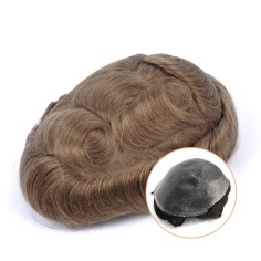 Louis | Men’s Hair System | C-through Bio Skin | 0.04–0.10mm in 8R color