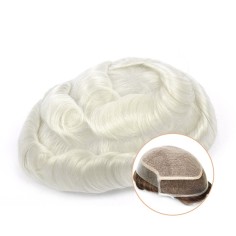 Tyler | Men’s Hair System | Natural Scalp Appearance in 60R color