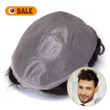 Upgrade Mirage Toupee for Men | Ultra-Thin Skin Base, V-Loop & Split K Upgrade Mirage Toupee for Men | Ultra-Thin Skin Base, V-Loop & Split K
