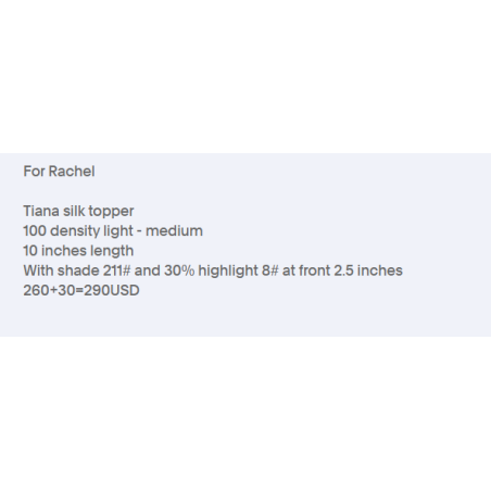 For Rachel Custom Women Topper