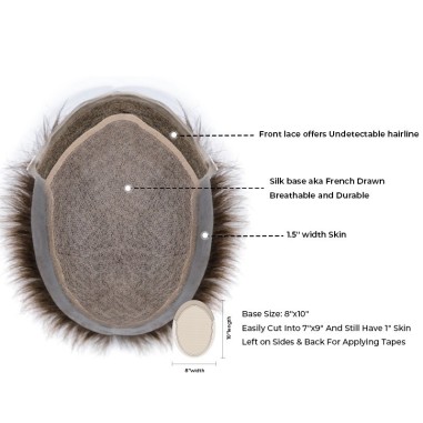 Tyler Hair System: Natural Scalp Appearance for Men