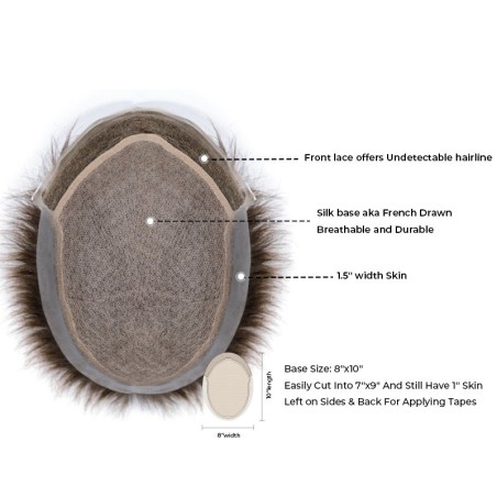 Tyler Hair System: Natural Scalp Appearance for Men