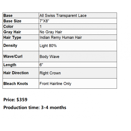 Custom Made Hair System