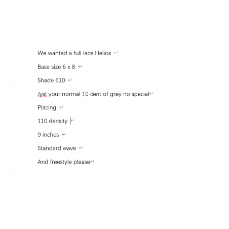 Custom Made Hair System