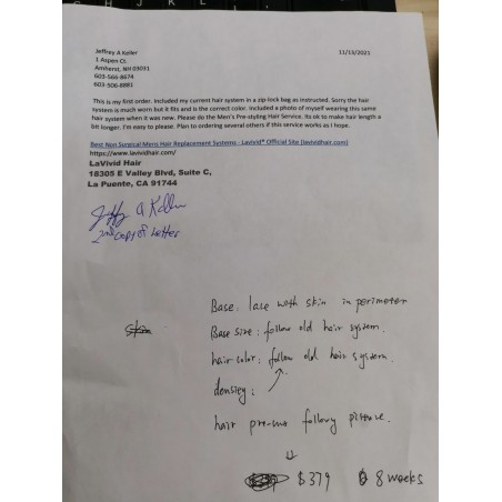 Custom Made Hair System