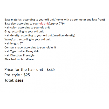 Custom Made Hair System