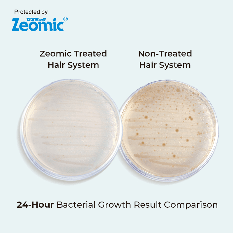 Zeo-Crius Antimicrobial Hair replacement system