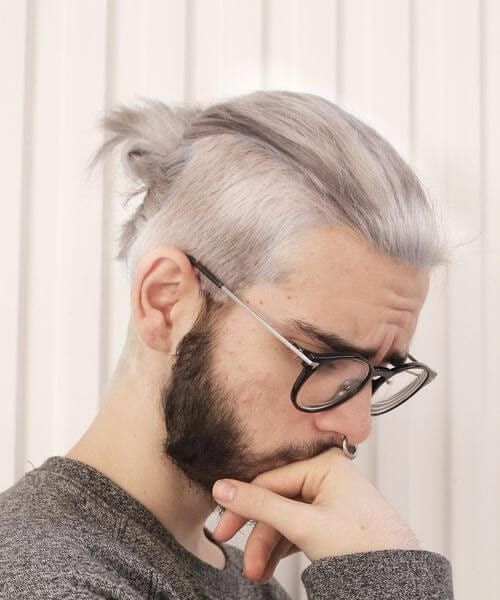 man bun hairstyle