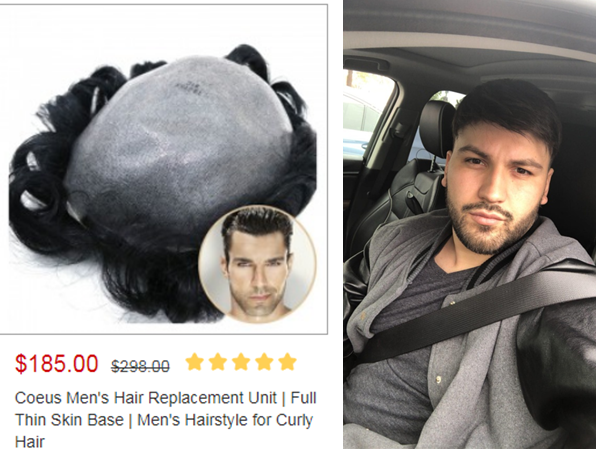 coeus thin skin toupee