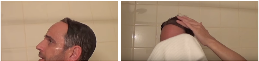 shampoo a hair system