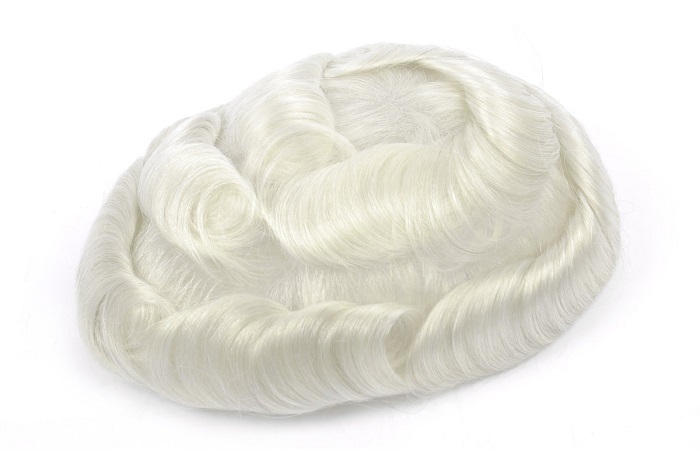 white hair toupee